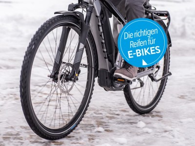 Der richtige E-Bike-Reifen: Das ist gerade im Winter zu beachten