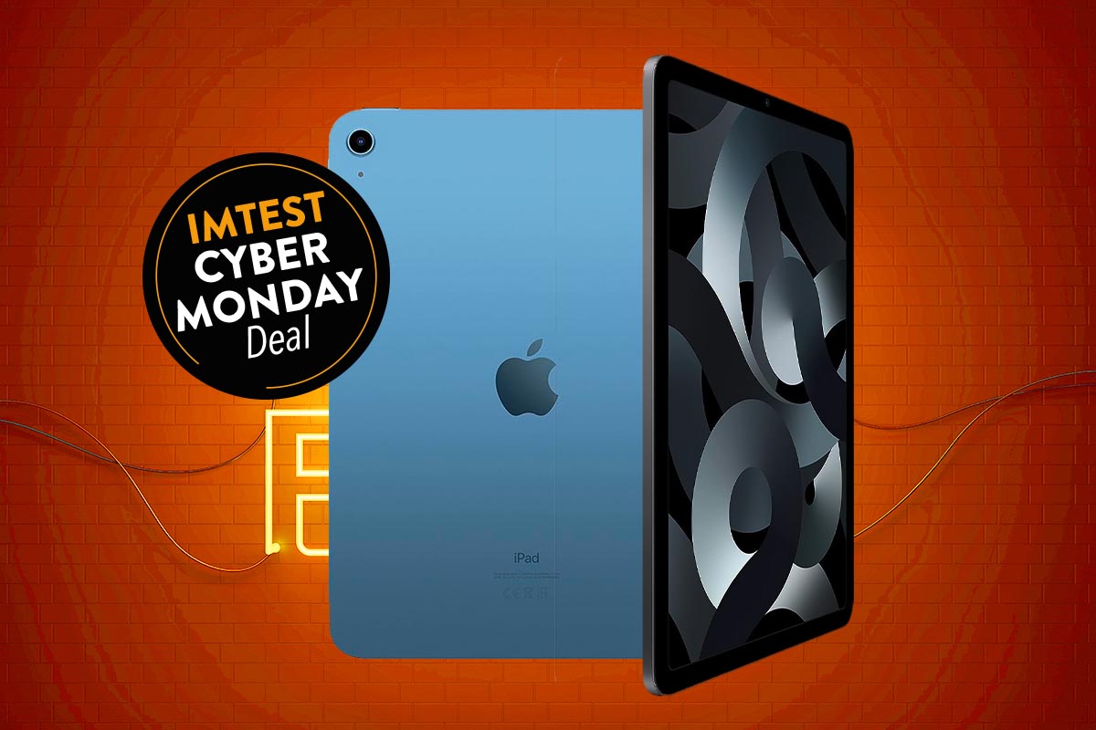 Als Cyber Monday-Angebot: Apple iPad in Ansicht mit Rück- und Vorderseite