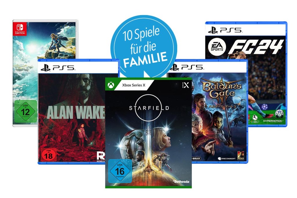 Die besten 10 PC- und Konsolenspiele für die ganze Familie