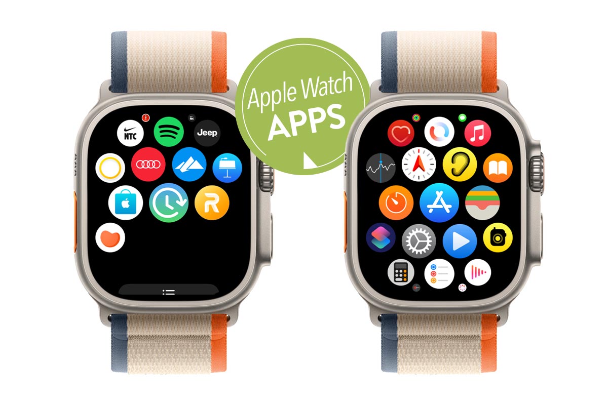 Apple Watch auf weißem Grund.