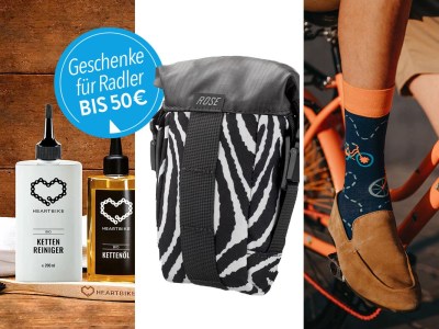 10 Geschenke-Tipps für E-Bike- und Fahrrad-Fans bis 50 Euro