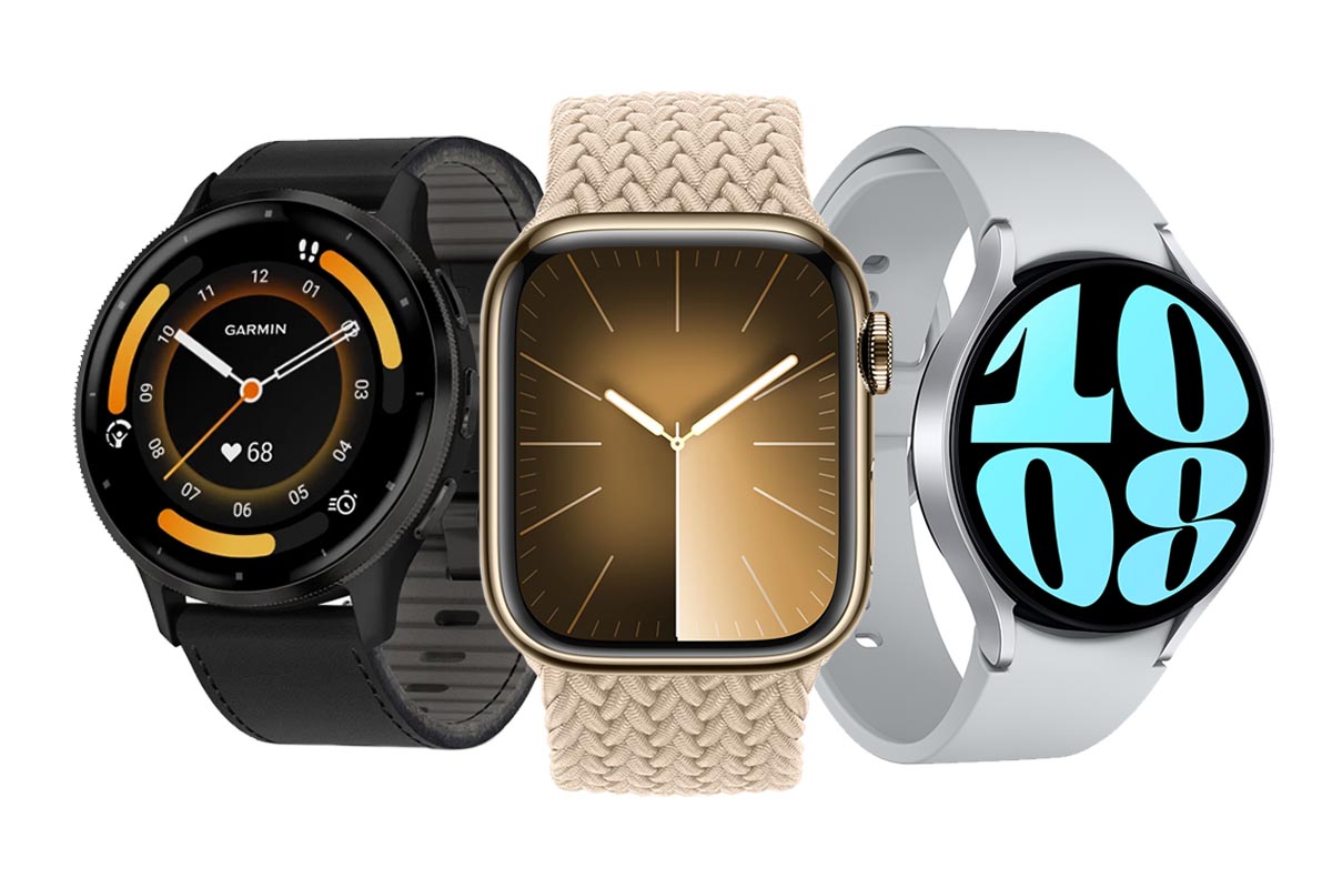 Smartwatches von Garmin, Samsung und Apple