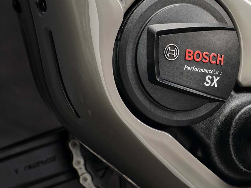 Nahaufnahme Bosch Motor in einem E-Bike