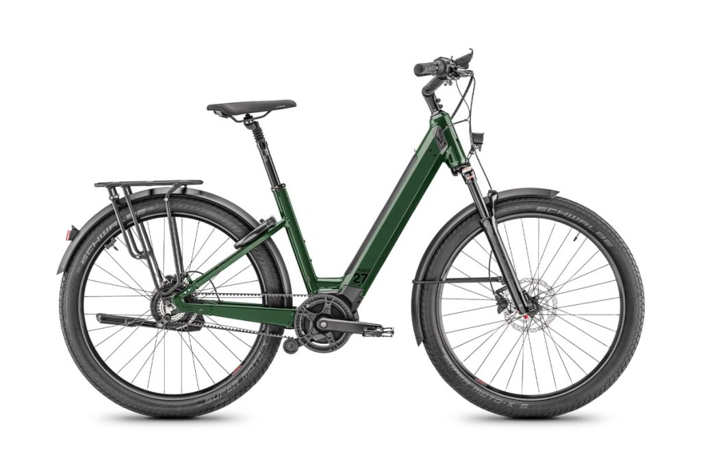 Productshot City-E-Bike in grün