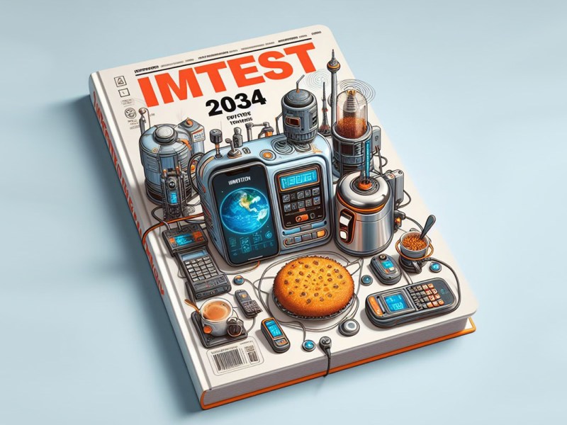 Fiktives, von der Bild-KI Dall-E 3 erstelltes, Cover einer möglichen IMTEST-Ausgabe im Jahr 2034.