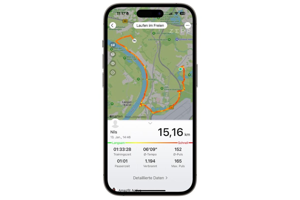 Amazfit Active Abbruch