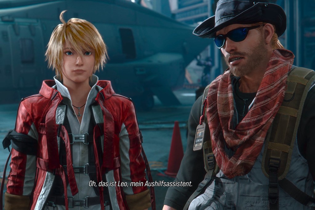 Ein Bild aus dem Videospiel Tekken 8, es zeigt zwei Typen mit komischer Kleidung.