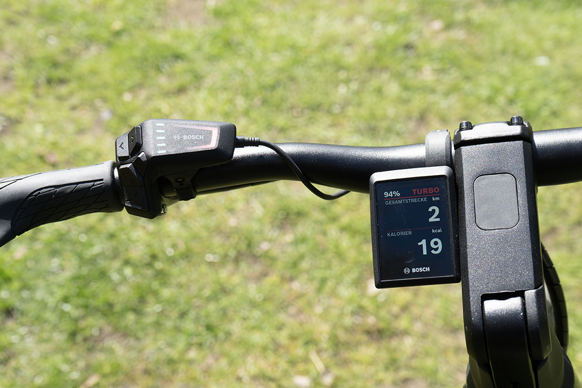 Detailaufnahme E-Bike Stevens E-Triton 7.6.1 Lenker und Display.