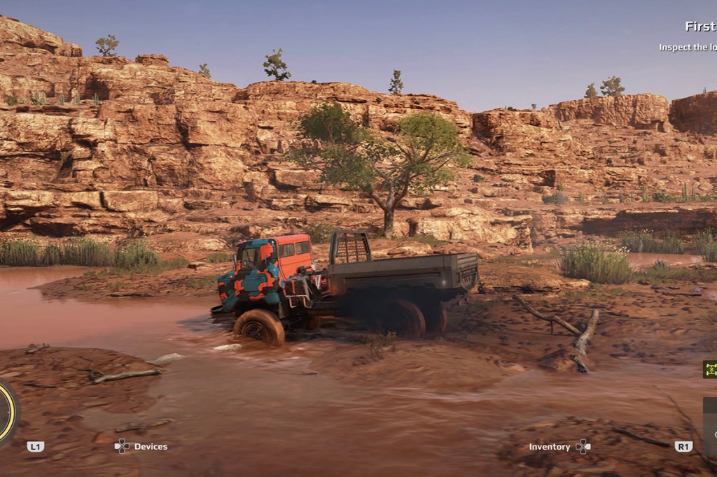 Screenshot aus Expeditions: A MudRunner Game.