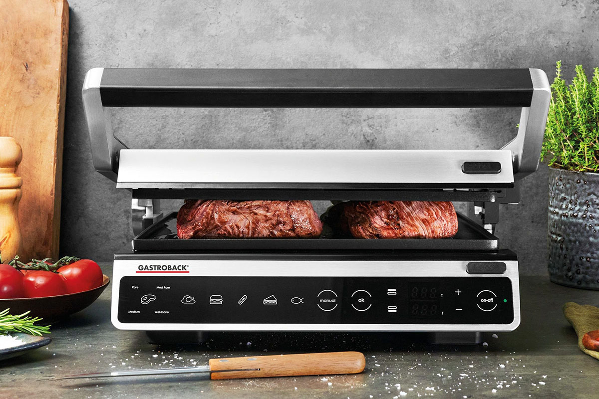 Gastroback Kontaktgrill 42542 Design BBQ Advanced Smart