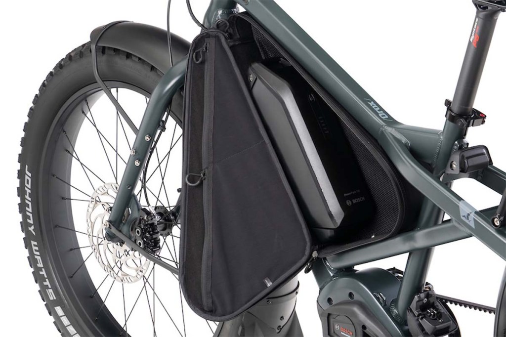 Detailaufnahme Akkufach eines E-Bikes