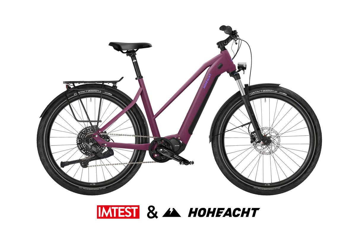 E-Bike von HoheAcht auf weißem Grund.