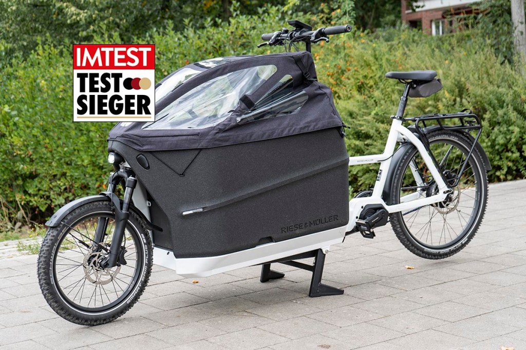 Cargo-E-Bike mit Testsieger-Siegel 