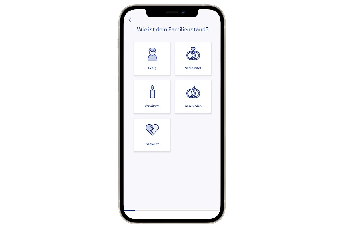 Ein Screenshot der WISO Steuer App fürs Smartphone.