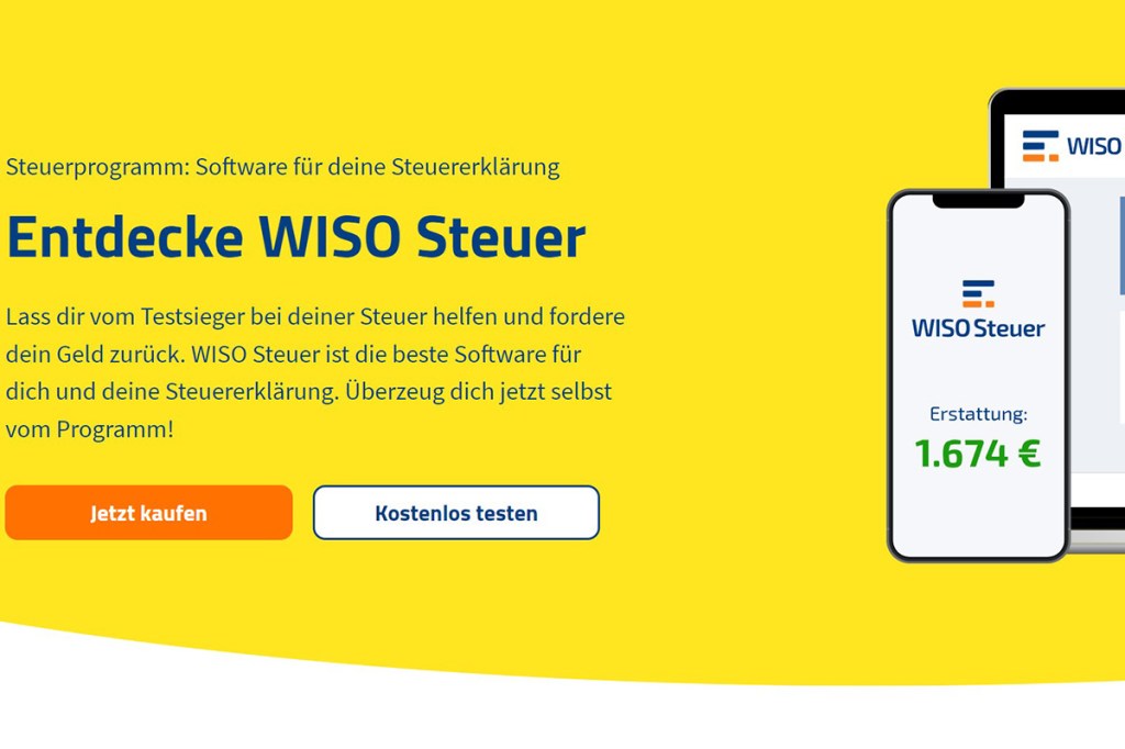 Steuerprogramm WISO Steuer gratis testen