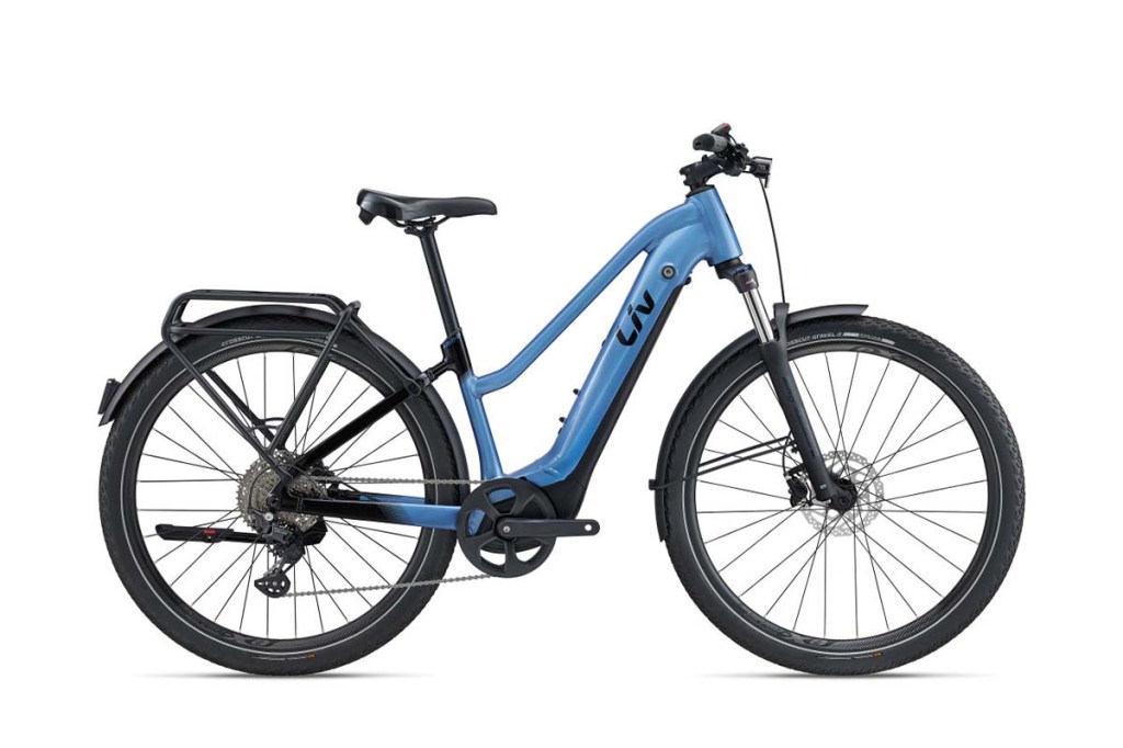 Productshot blaues Trekking-E-Bike