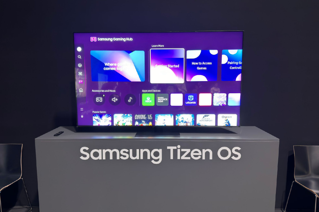 Das hauseigene Betriebssystem Samsung Tizen OS.