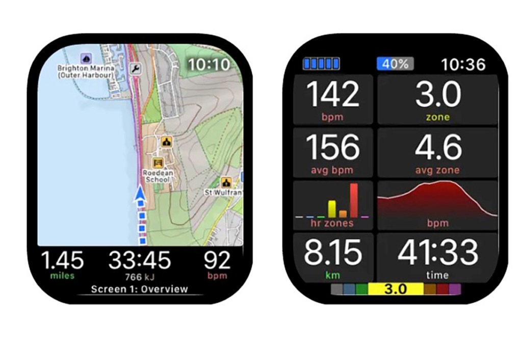 WorkoutDoors-App auf Apple Watch