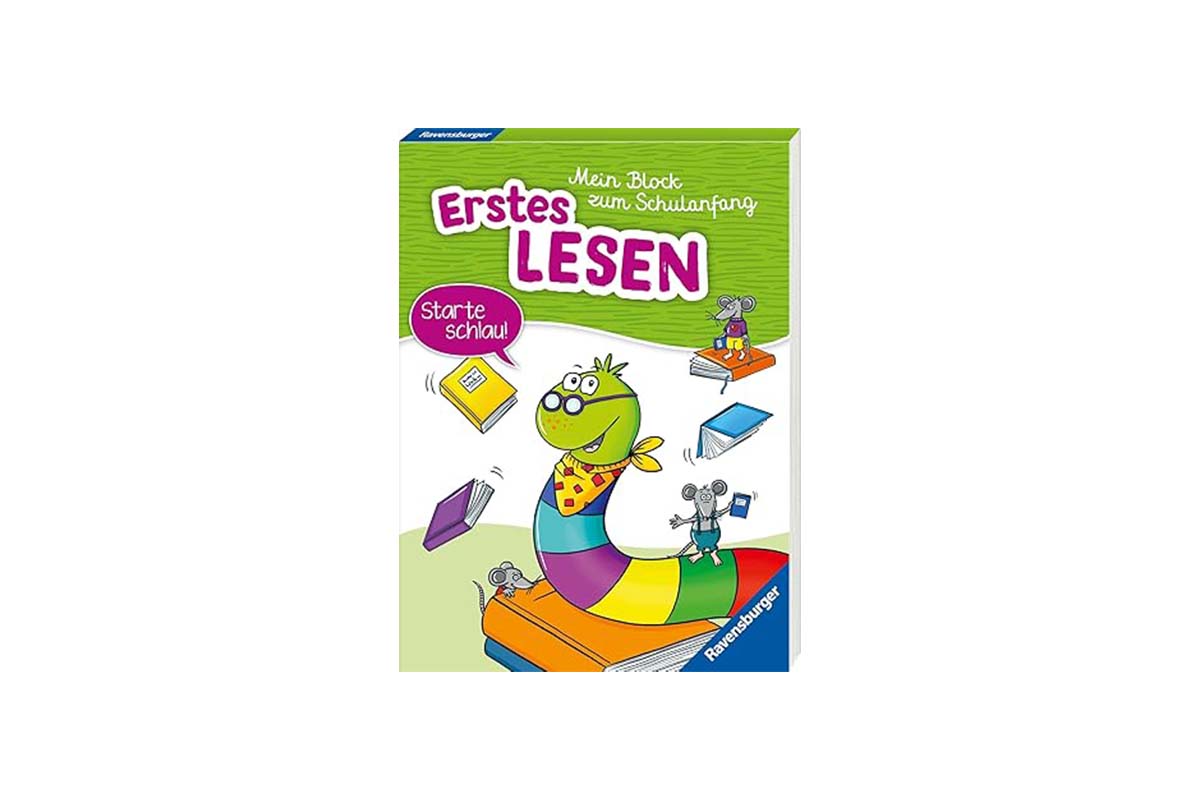 Cover eines Lese-lernblocks für Kinder auf weißem Grund