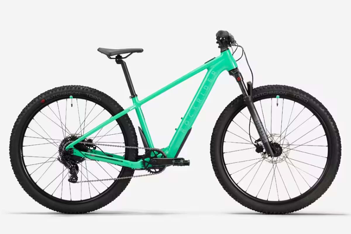 grünes Kinder-E-Mountainbike