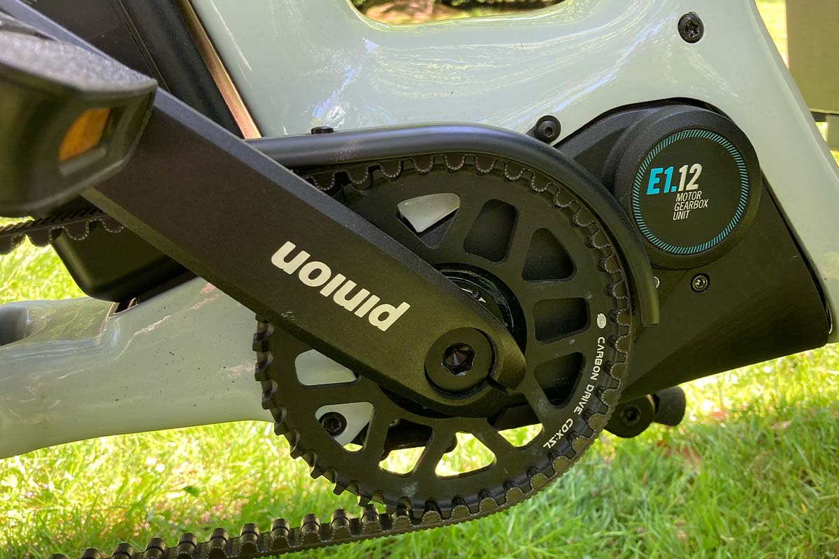 Nahaufnahme Motor an einem E-Bike