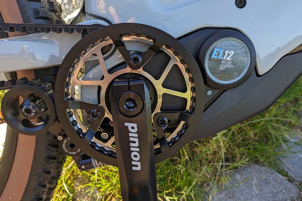 Nahaufnahme Motor bei einem E-Bike