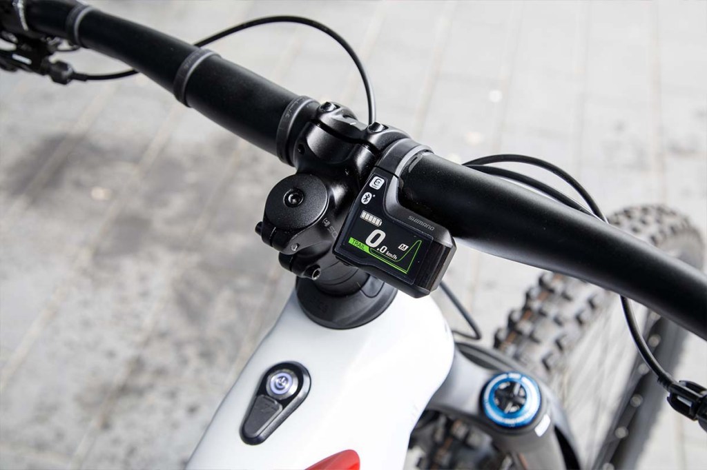 Nahaufnahme Display eines E-Bikes