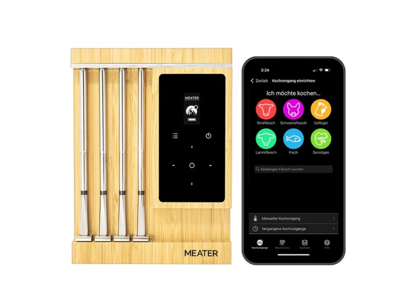 Meater Pro XL inklusive Handy mit Meater-App