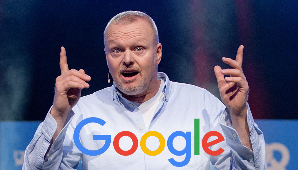 Ein Bild von Stefan Raab mit Google-Logo