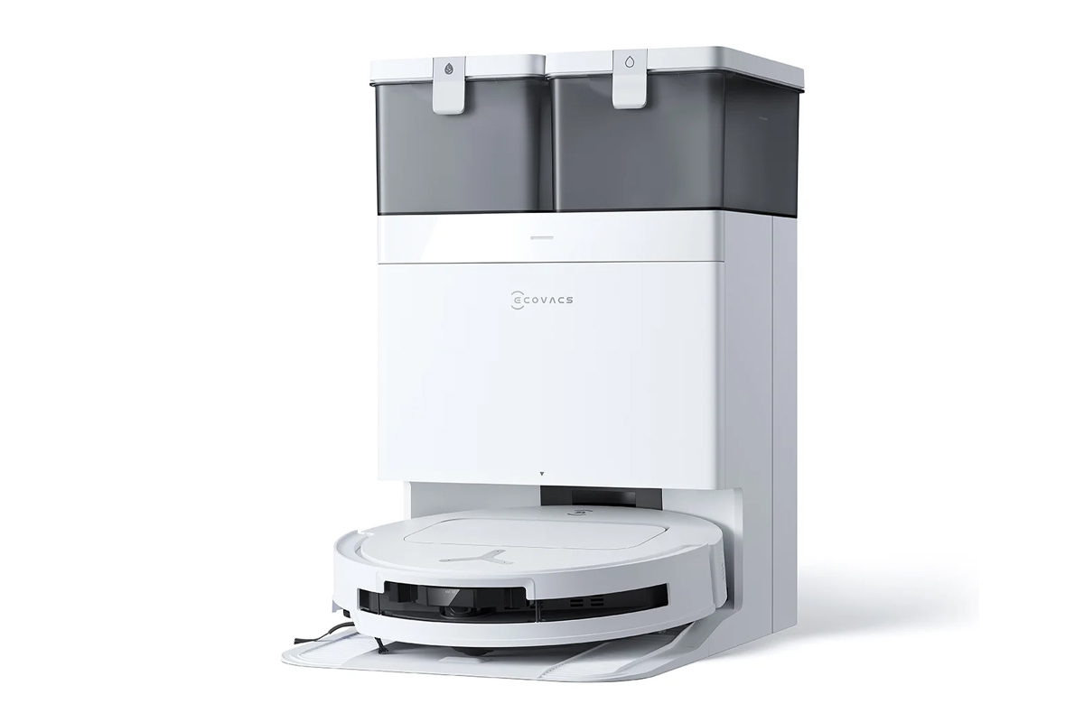 Der Deebot T50 Omni von Ecovacs auf weißem Hintergrund.