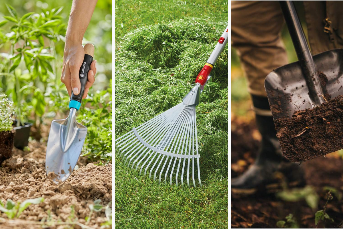 Verschiedene Werkzeuge für den Garten