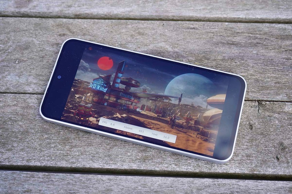 Auf dem Samsung Galaxy A36 5G läuft eine 3D-Benchmark.