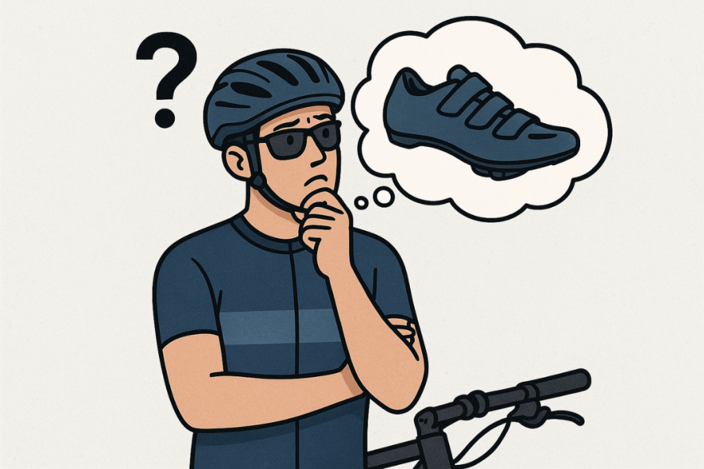 Fahrradfahrer fragt sich was