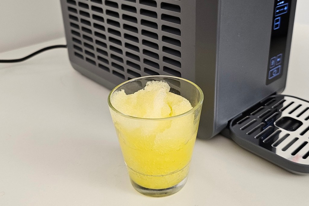 Fanta gefroren in einem Glas