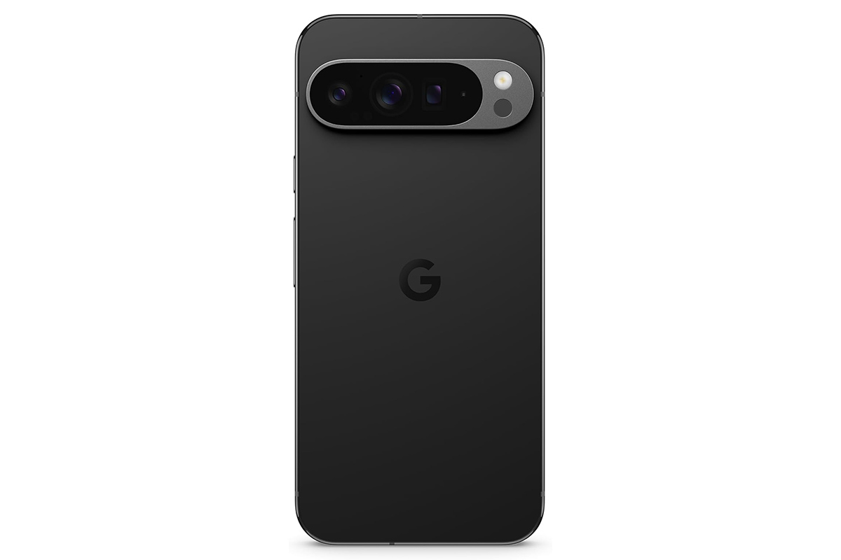 Produktbild des Smartphones Google Pixel 9 Pro XL vor weißem Hintergrund.