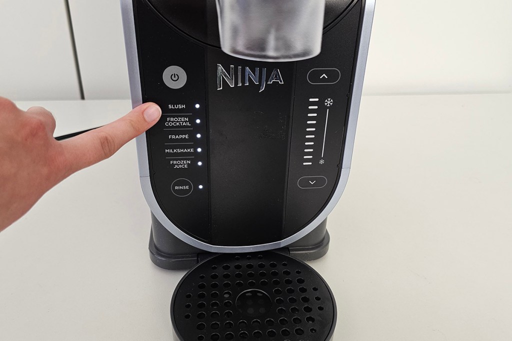 Bedienfeld der Slush Maschine von Ninja