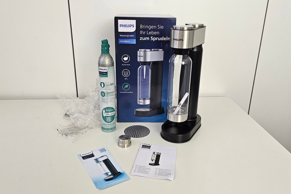 Lieferumfang des Wassersprudlers
